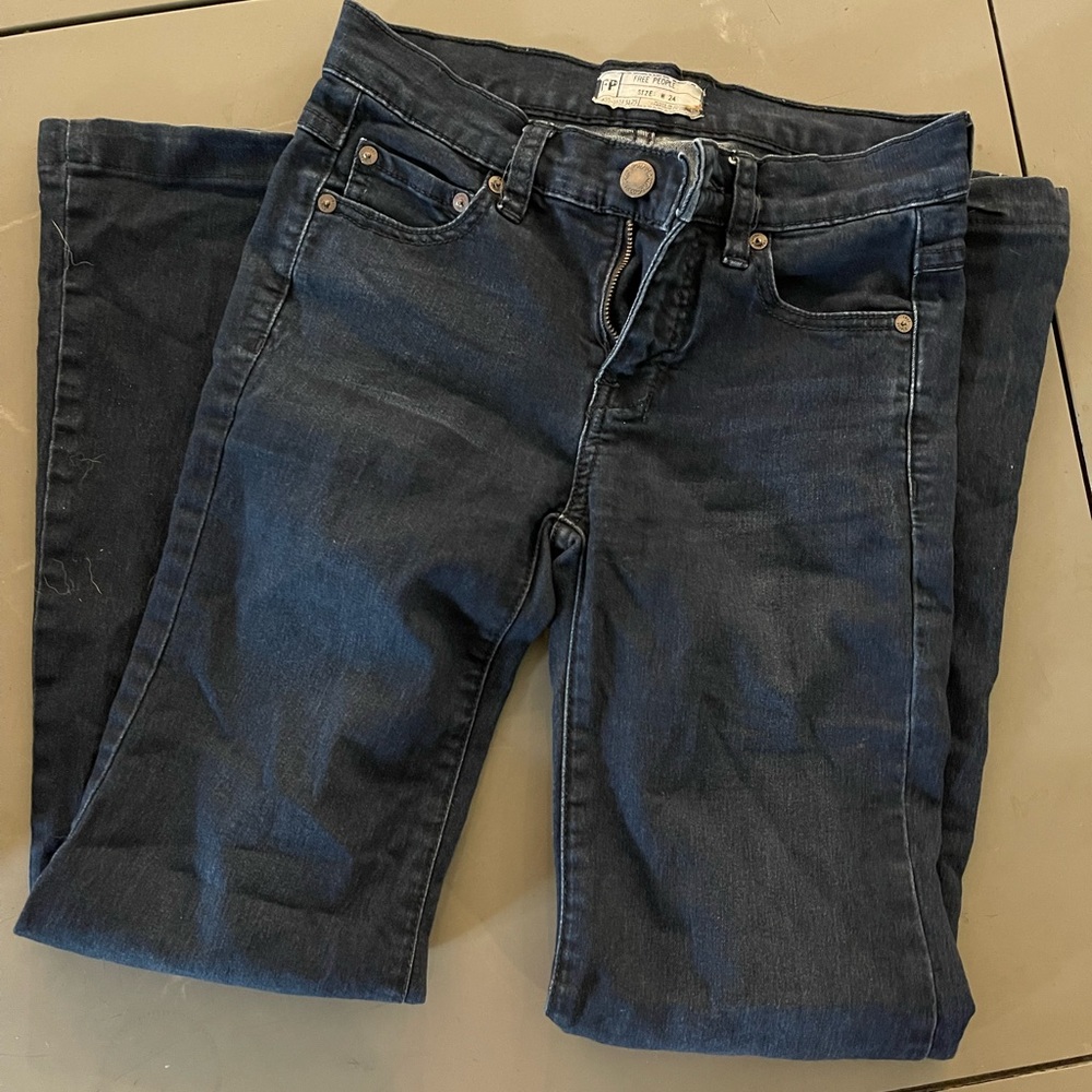 Free People Flare jeans, size 24, hemmed